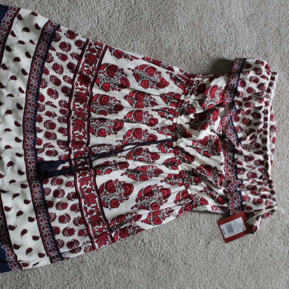 Strapless summer dress